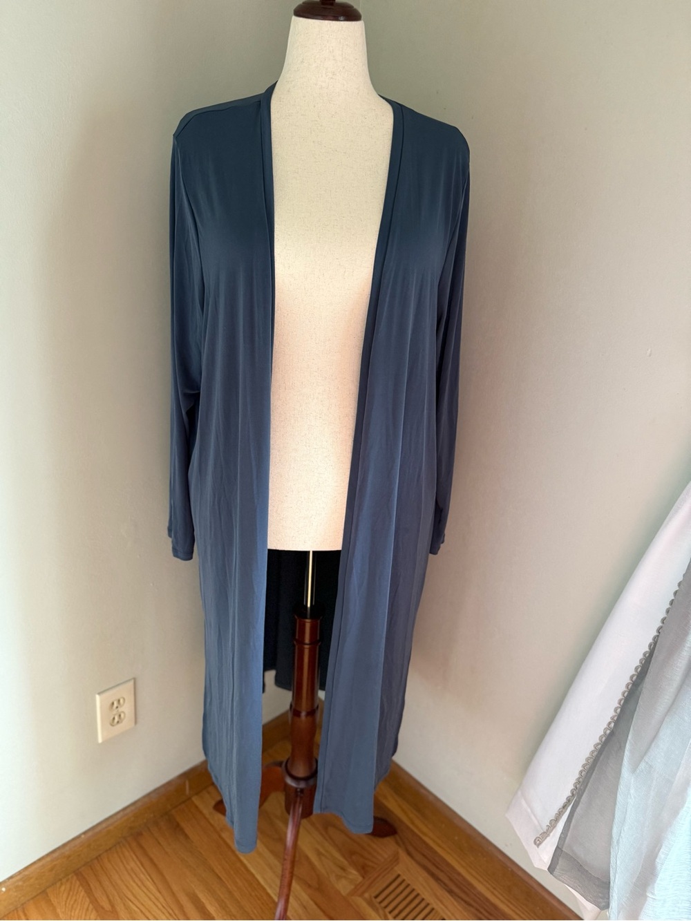 torrid Lightweight Open Cardigan in Slate Blue